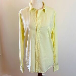 Frank & Eileen Yellow Button Down Shirt - The Barry - Size L